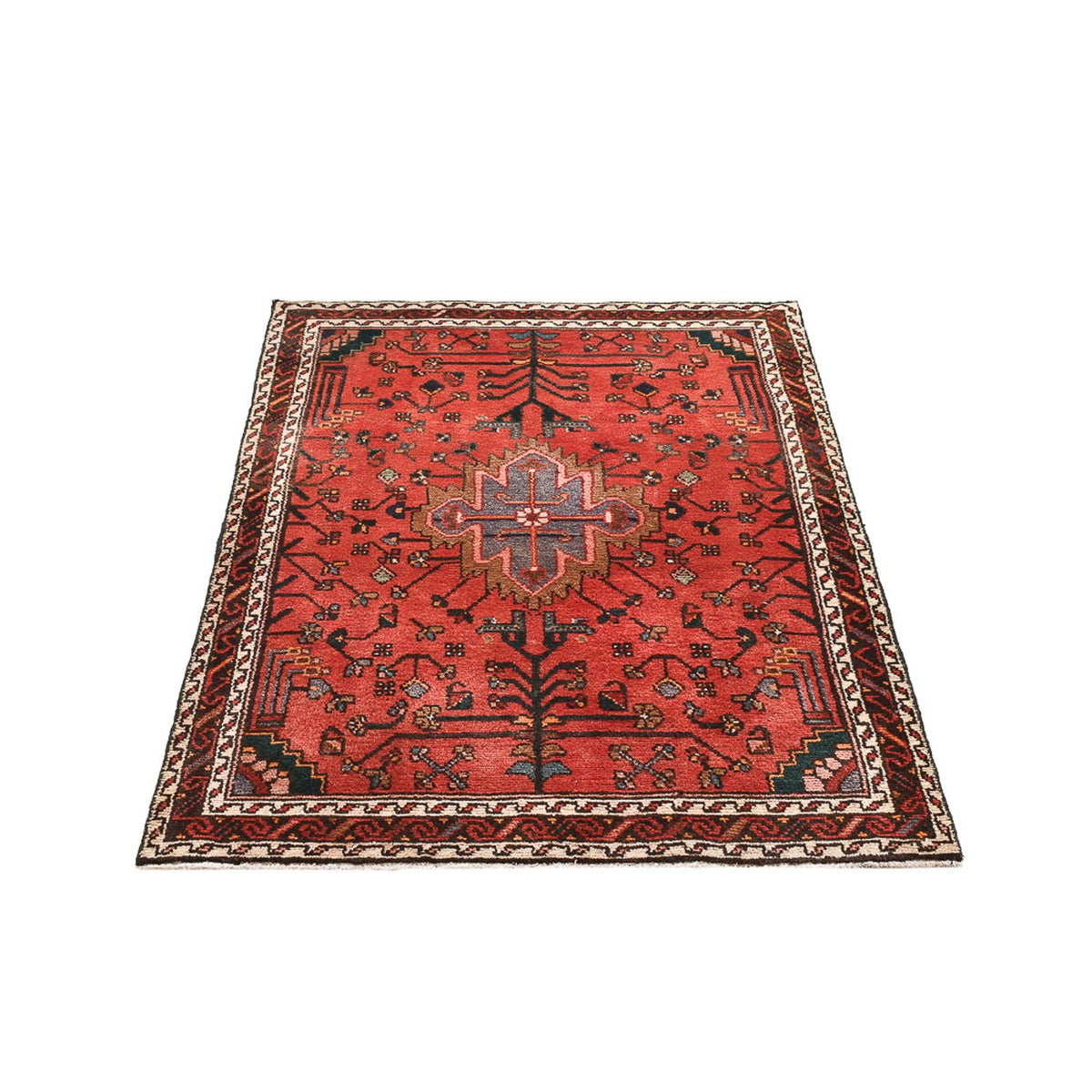 Alfombra persa - Nómada - 130 x 98 cm - rojo