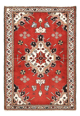 Alfombra persa - Nómada - 133 x 90 cm - rojo