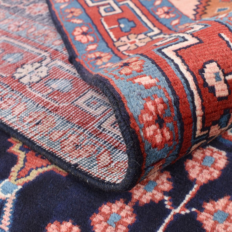 Alfombra persa - Nómada - 208 x 137 cm - azul oscuro