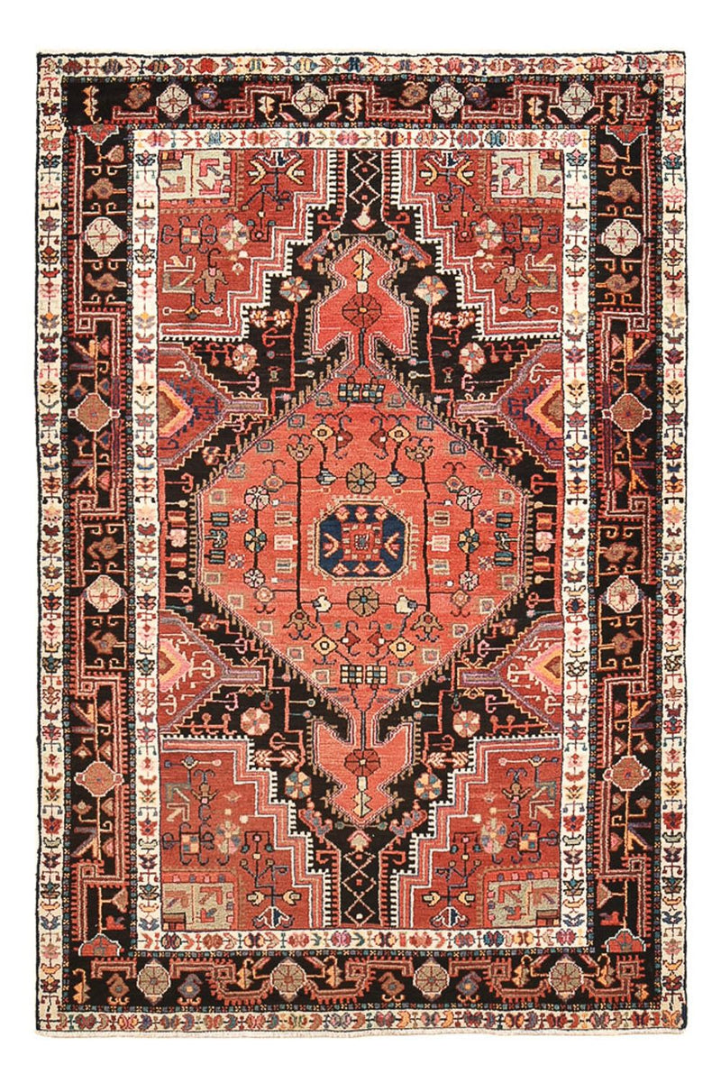 Alfombra persa - Nómada - 198 x 129 cm - rojo claro