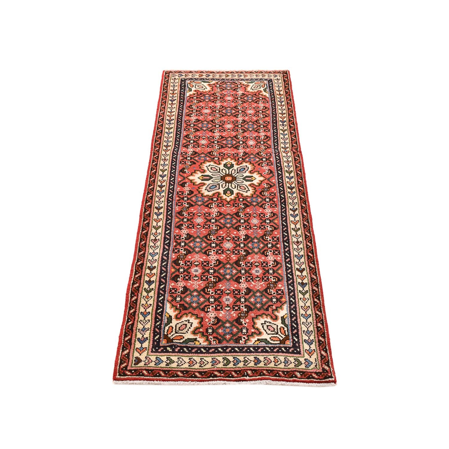 Alfombra de pasillo Alfombra persa - Nómada - 180 x 65 cm - rojo claro