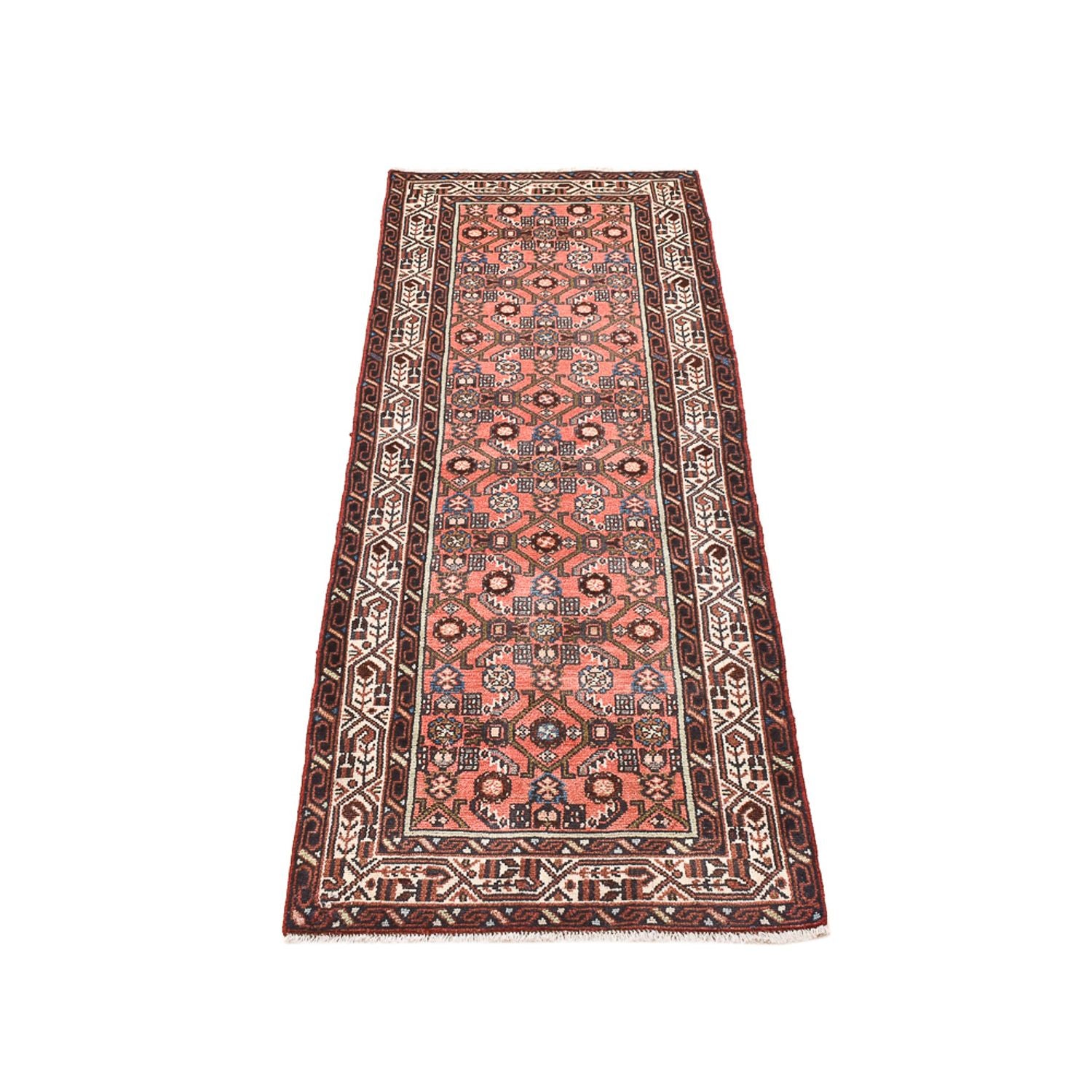 Alfombra de pasillo Alfombra persa - Nómada - 185 x 67 cm - rojo claro