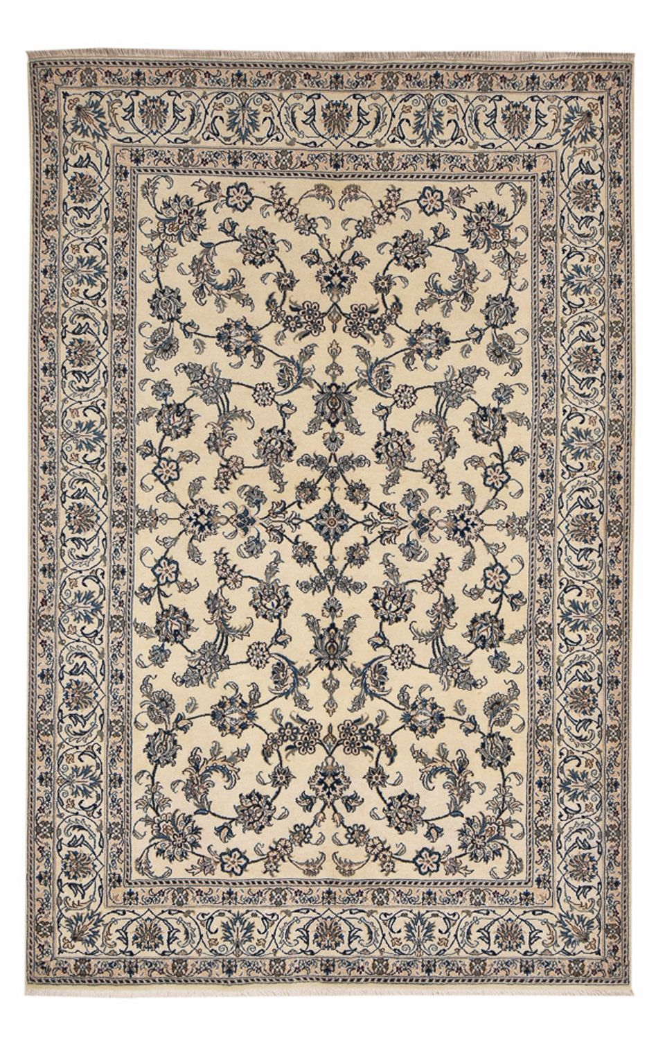 Alfombra persa - Nain - 293 x 196 cm - arena