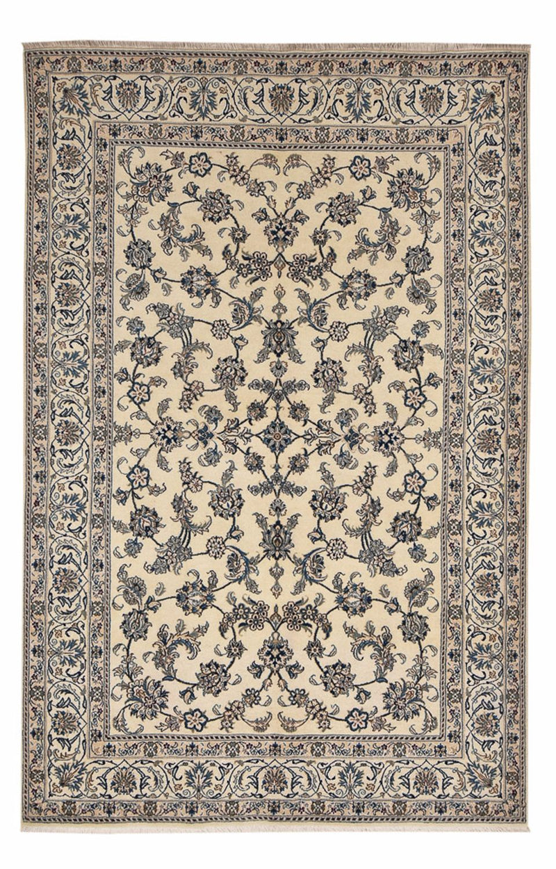 Alfombra persa - Nain - 293 x 196 cm - arena