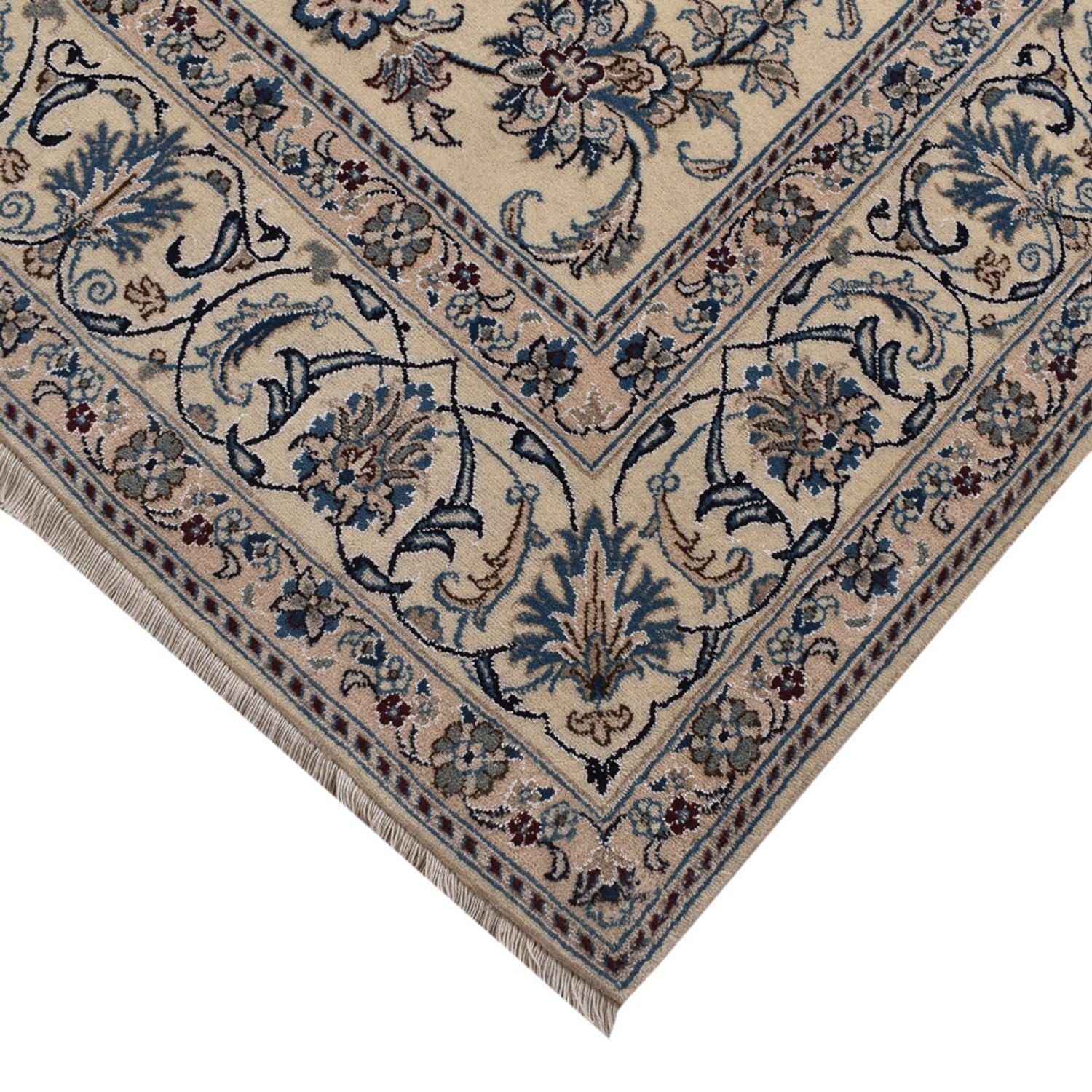 Alfombra persa - Nain - 293 x 196 cm - arena