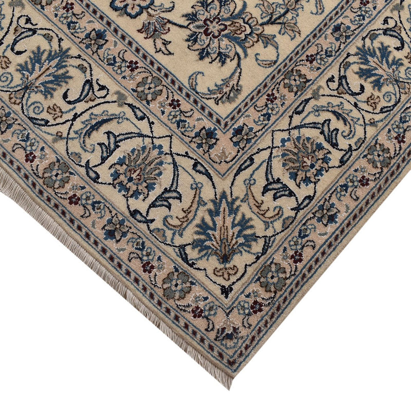 Alfombra persa - Nain - 293 x 196 cm - arena