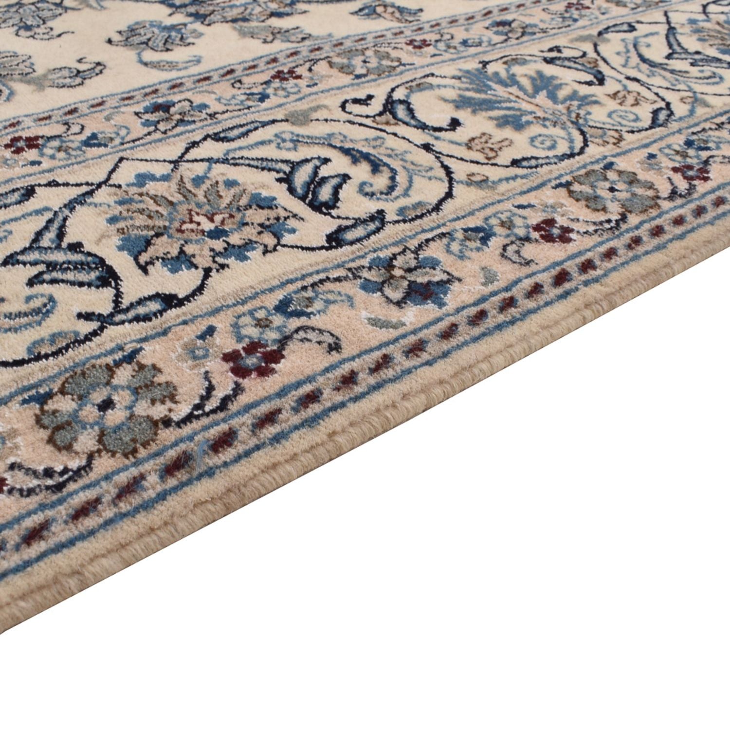 Alfombra persa - Nain - 293 x 196 cm - arena