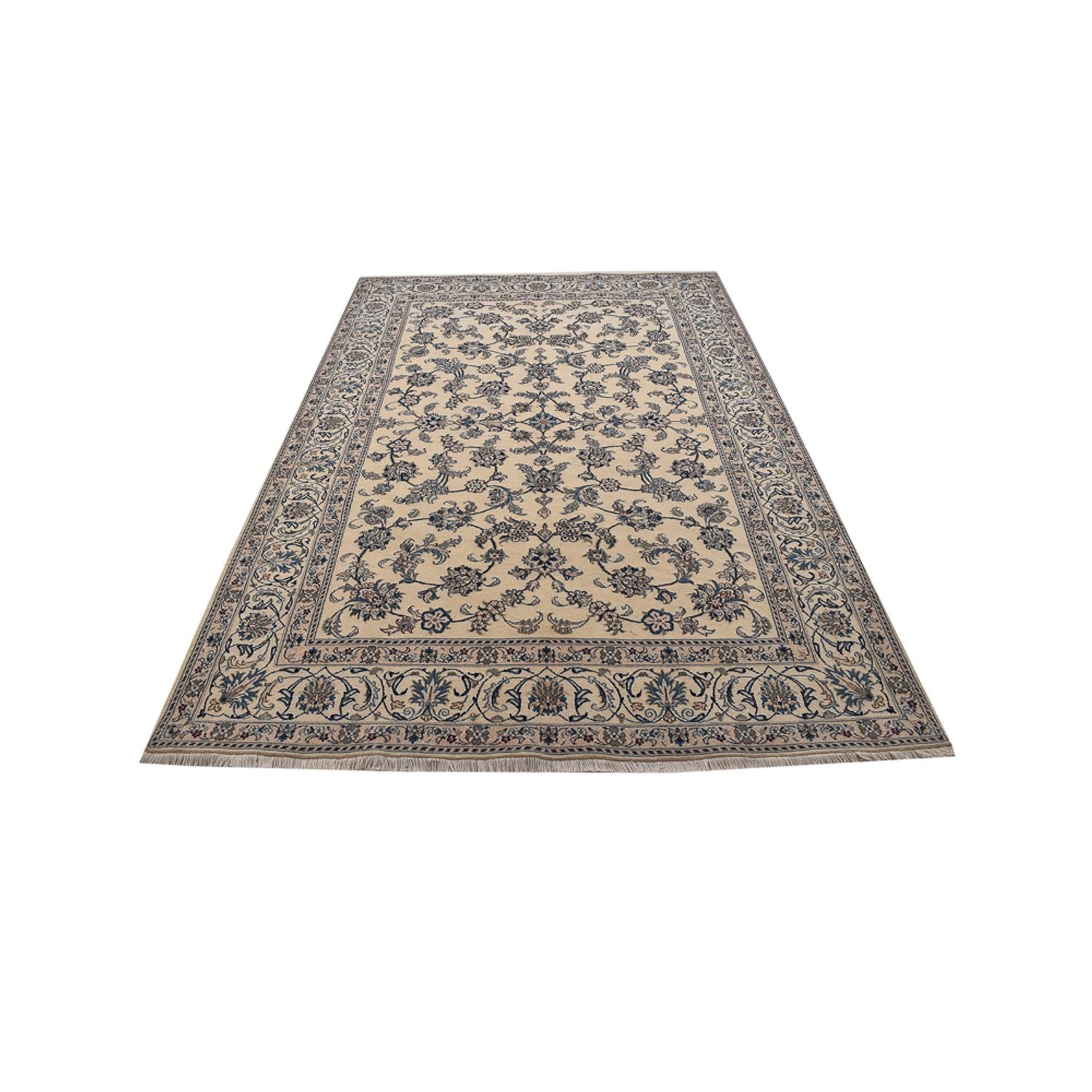 Alfombra persa - Nain - 293 x 196 cm - arena