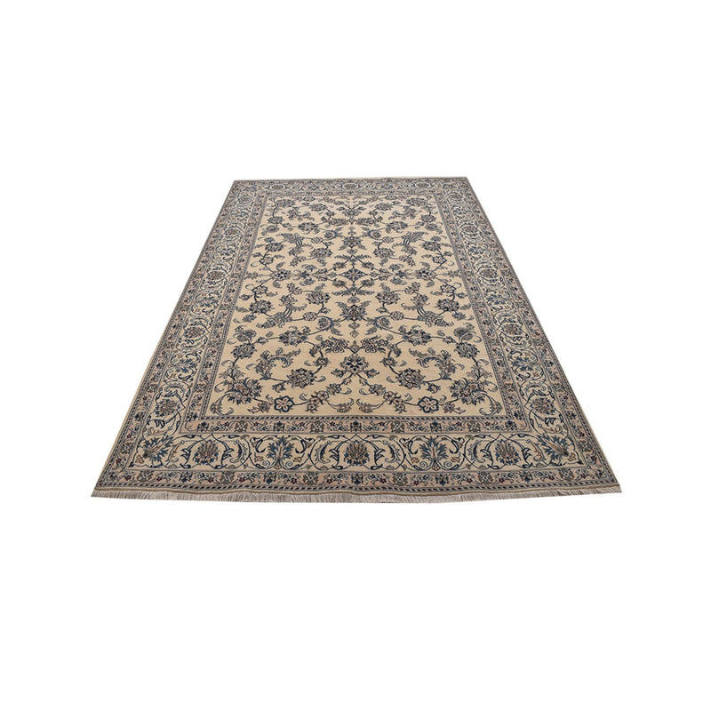 Alfombra persa - Nain - 293 x 196 cm - arena