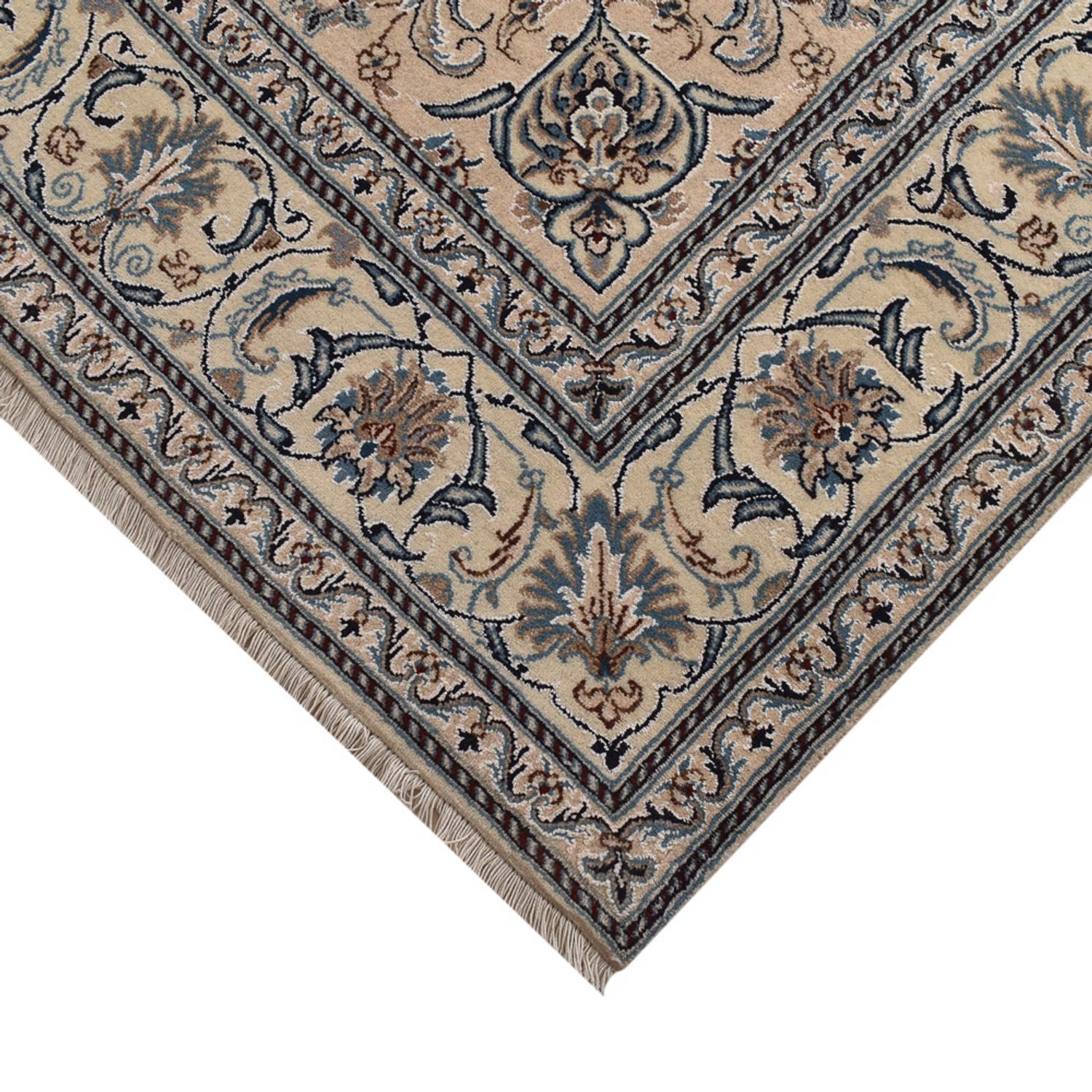 Alfombra persa - Nain - 300 x 200 cm - arena