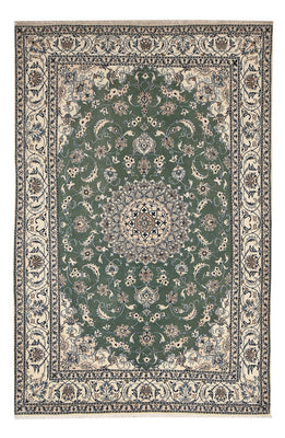 Alfombra persa - Nain - 300 x 197 cm - verde menta