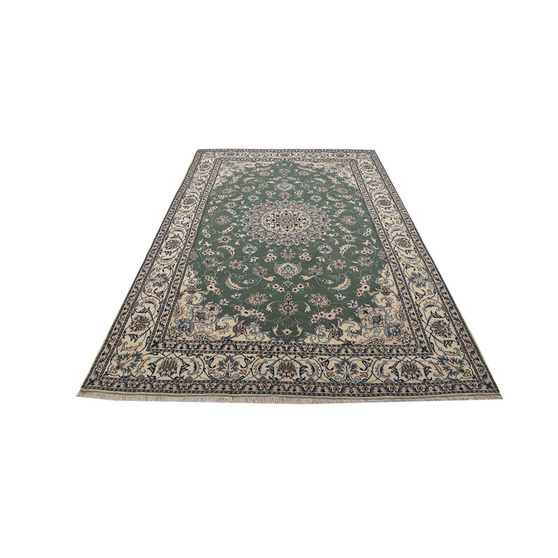 Alfombra persa - Nain - 300 x 197 cm - verde menta