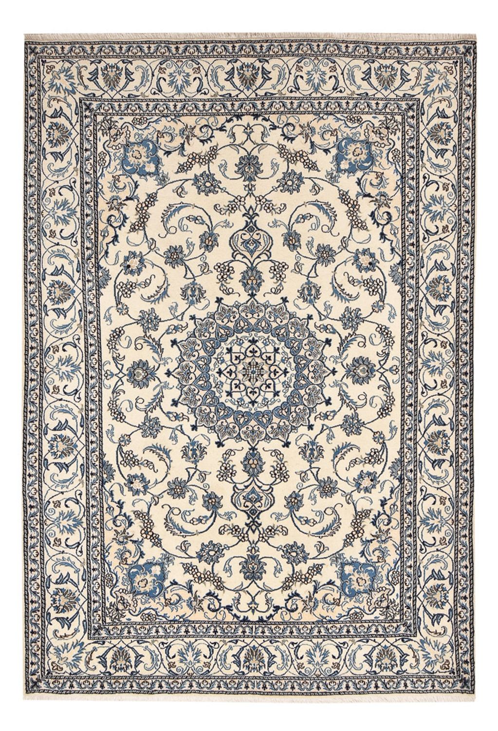 Alfombra persa - Nain - 293 x 200 cm - arena