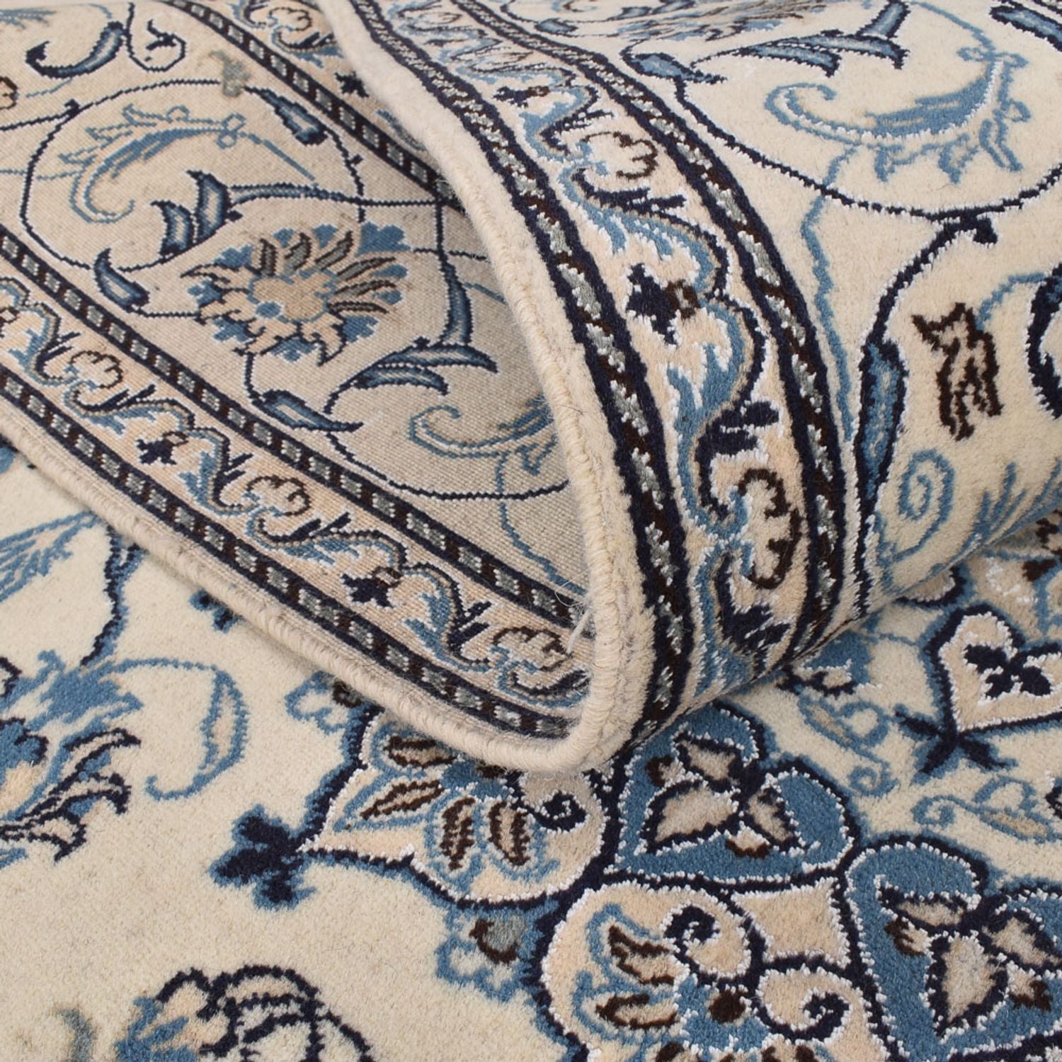 Alfombra persa - Nain - 293 x 200 cm - arena