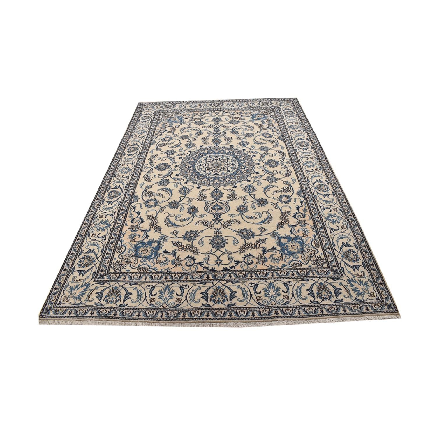 Alfombra persa - Nain - 293 x 200 cm - arena