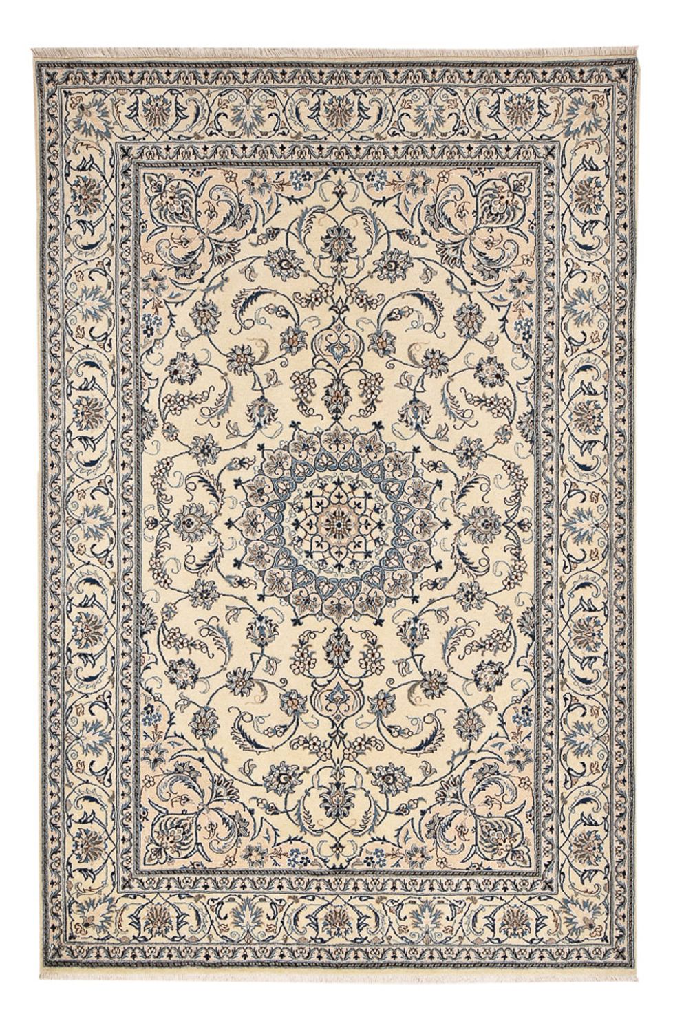 Alfombra persa - Nain - 297 x 195 cm - arena