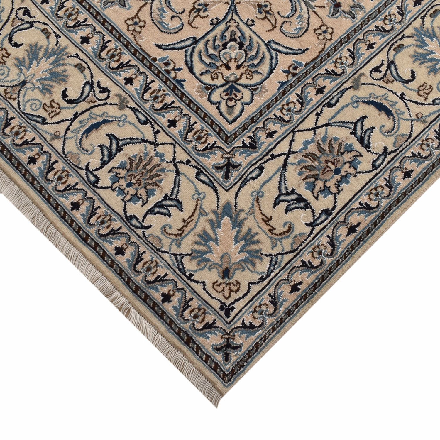 Alfombra persa - Nain - 297 x 195 cm - arena