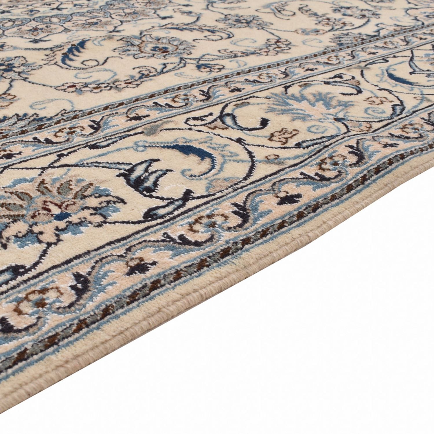 Alfombra persa - Nain - 297 x 195 cm - arena
