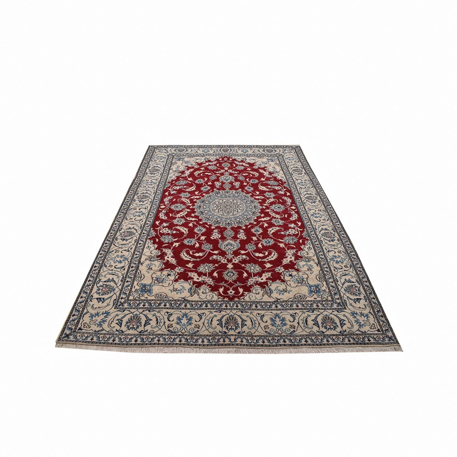 Alfombra persa - Nain - 290 x 198 cm - rojo