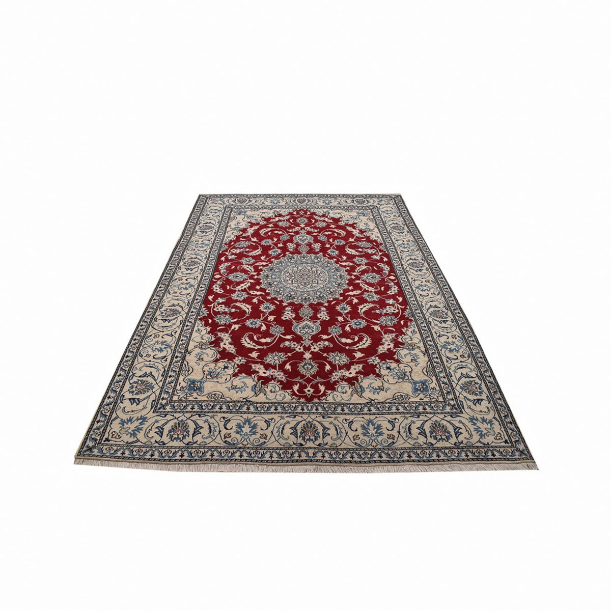 Alfombra persa - Nain - 290 x 198 cm - rojo