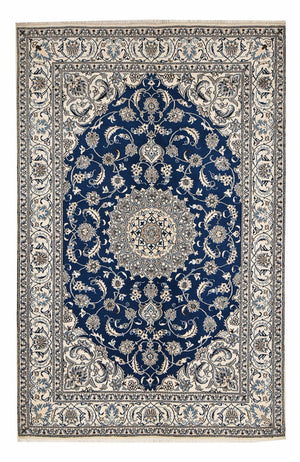 Alfombra persa - Nain - 300 x 197 cm - azul