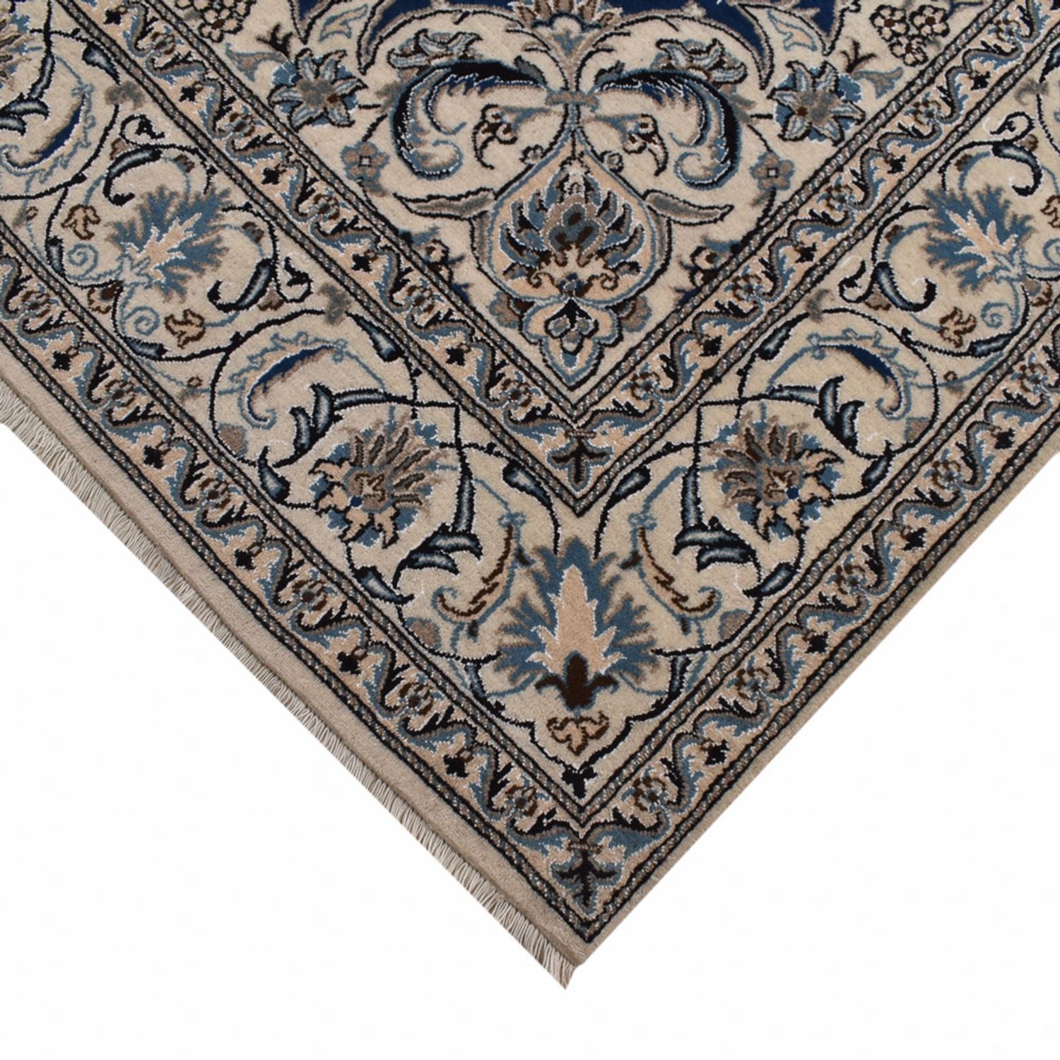 Alfombra persa - Nain - 300 x 197 cm - azul