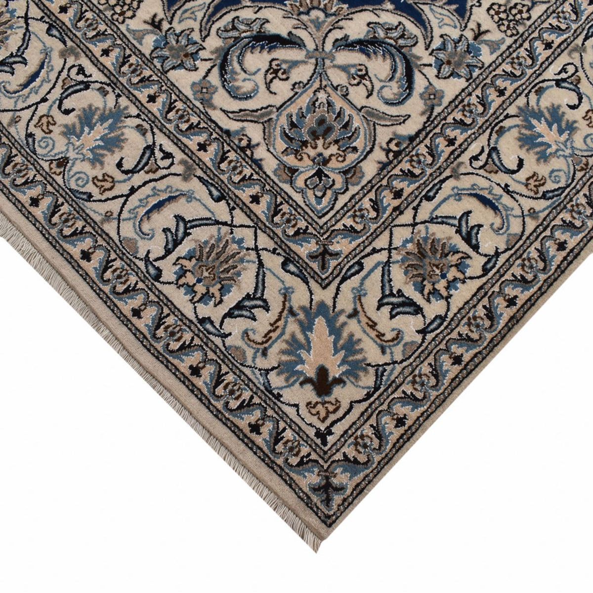 Alfombra persa - Nain - 300 x 197 cm - azul