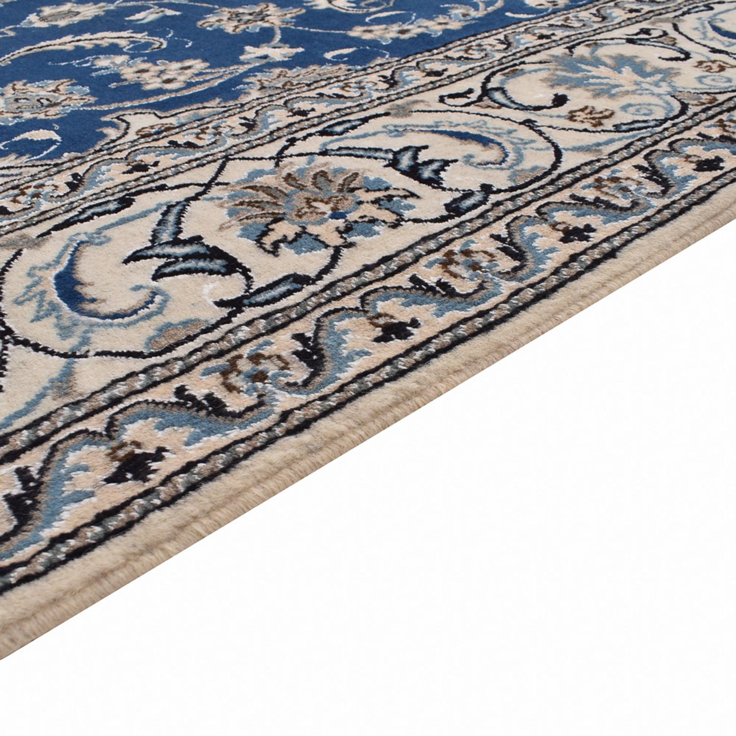 Alfombra persa - Nain - 300 x 197 cm - azul