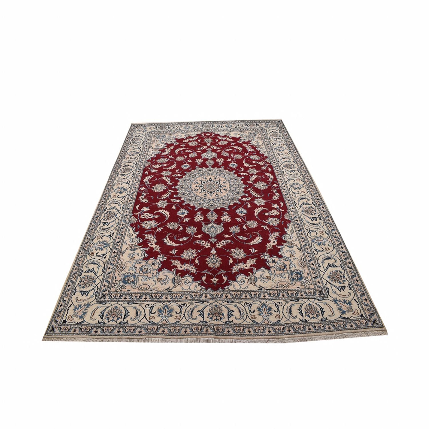 Alfombra persa - Nain - 296 x 200 cm - rojo