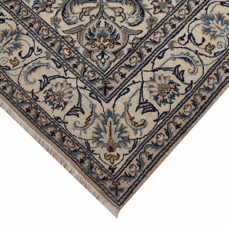 Alfombra persa - Nain - 291 x 195 cm - azul oscuro