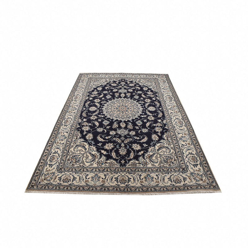 Alfombra persa - Nain - 291 x 195 cm - azul oscuro