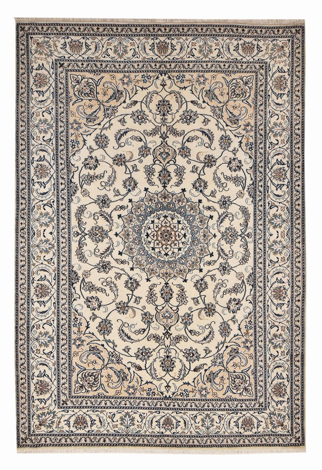 Alfombra persa - Nain - 300 x 200 cm - arena