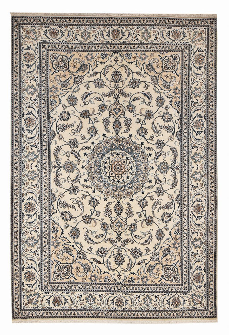 Alfombra persa - Nain - 300 x 200 cm - arena