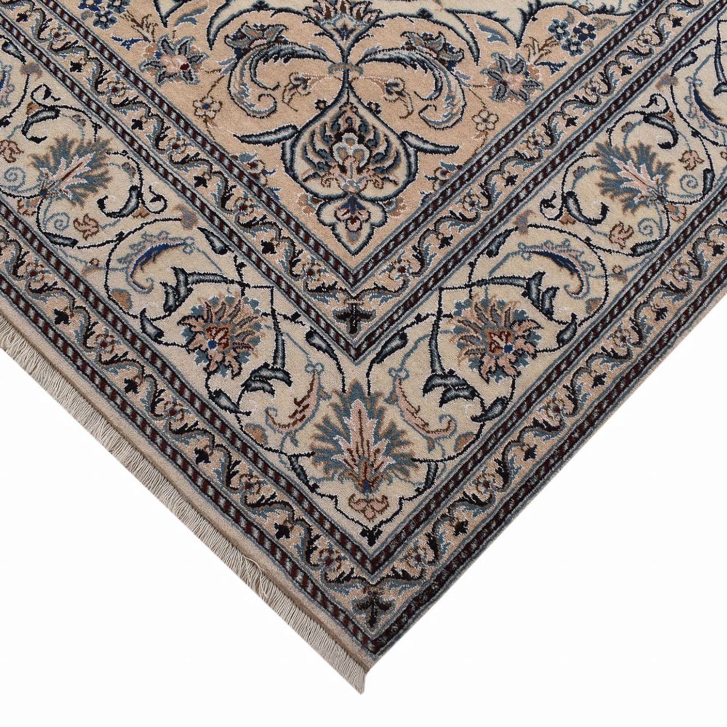 Alfombra persa - Nain - 300 x 200 cm - arena