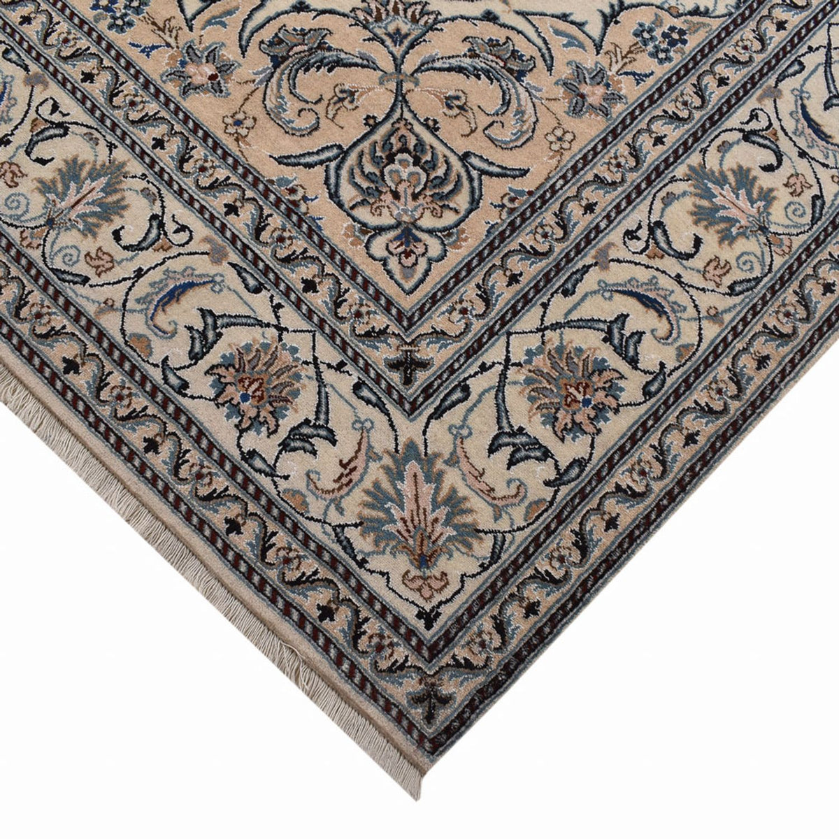Alfombra persa - Nain - 300 x 200 cm - arena