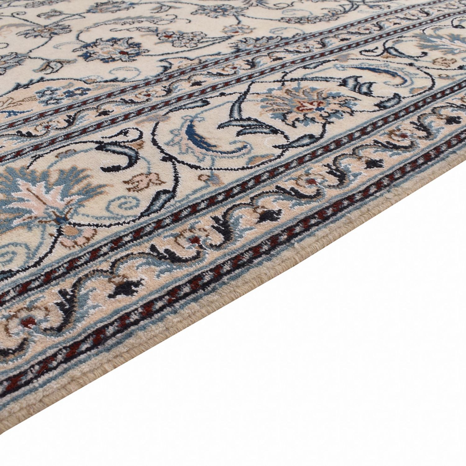 Alfombra persa - Nain - 300 x 200 cm - arena