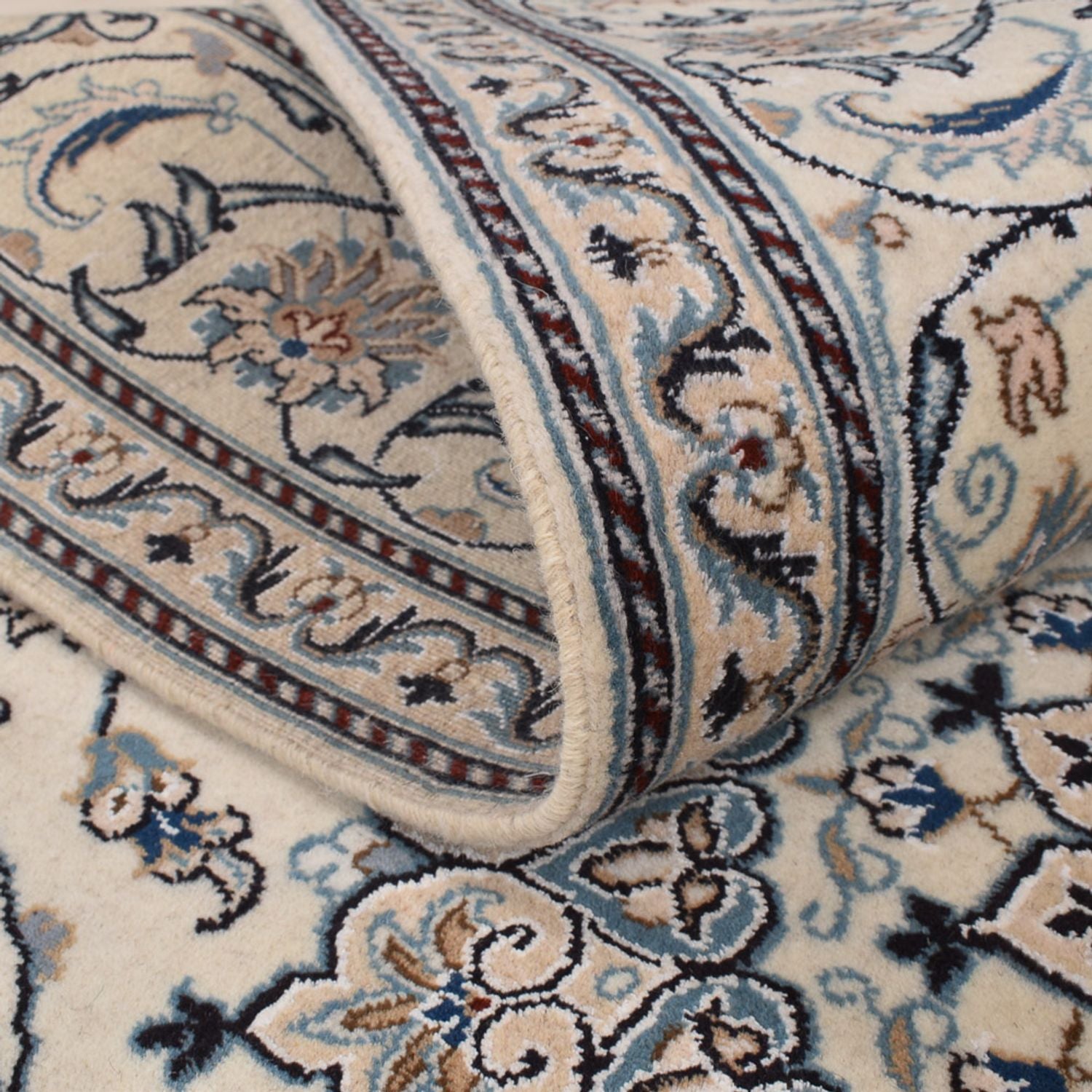 Alfombra persa - Nain - 300 x 200 cm - arena