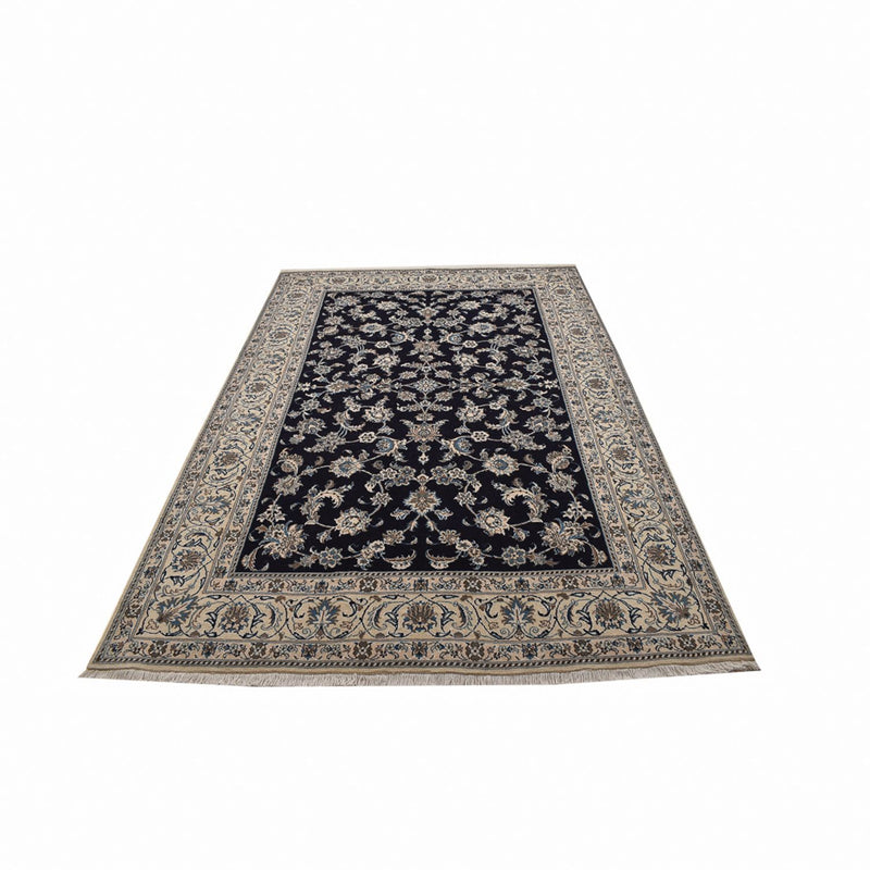 Alfombra persa - Nain - 290 x 193 cm - azul oscuro