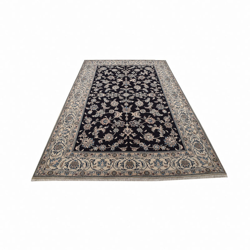 Alfombra persa - Nain - 310 x 198 cm - azul oscuro