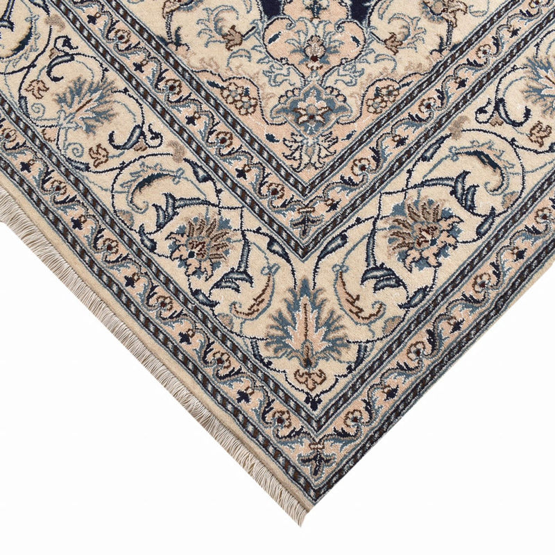 Alfombra persa - Nain - 295 x 195 cm - azul oscuro