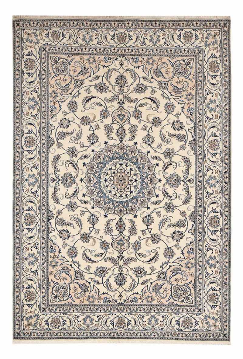 Alfombra persa - Nain - 293 x 198 cm - arena