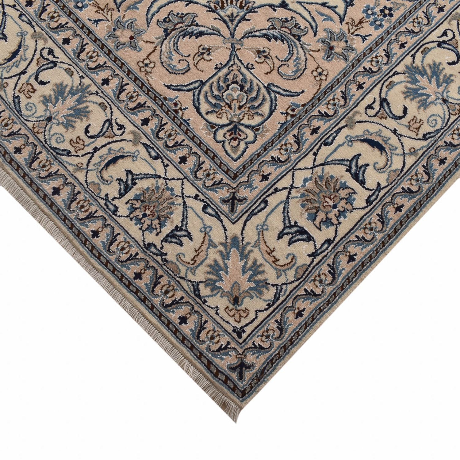 Alfombra persa - Nain - 293 x 198 cm - arena