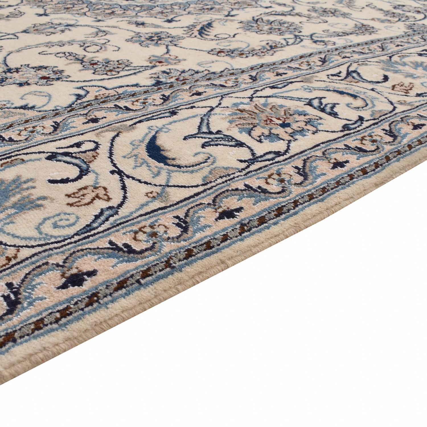 Alfombra persa - Nain - 293 x 198 cm - arena
