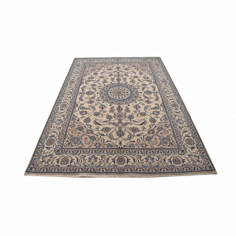 Alfombra persa - Nain - 293 x 198 cm - arena
