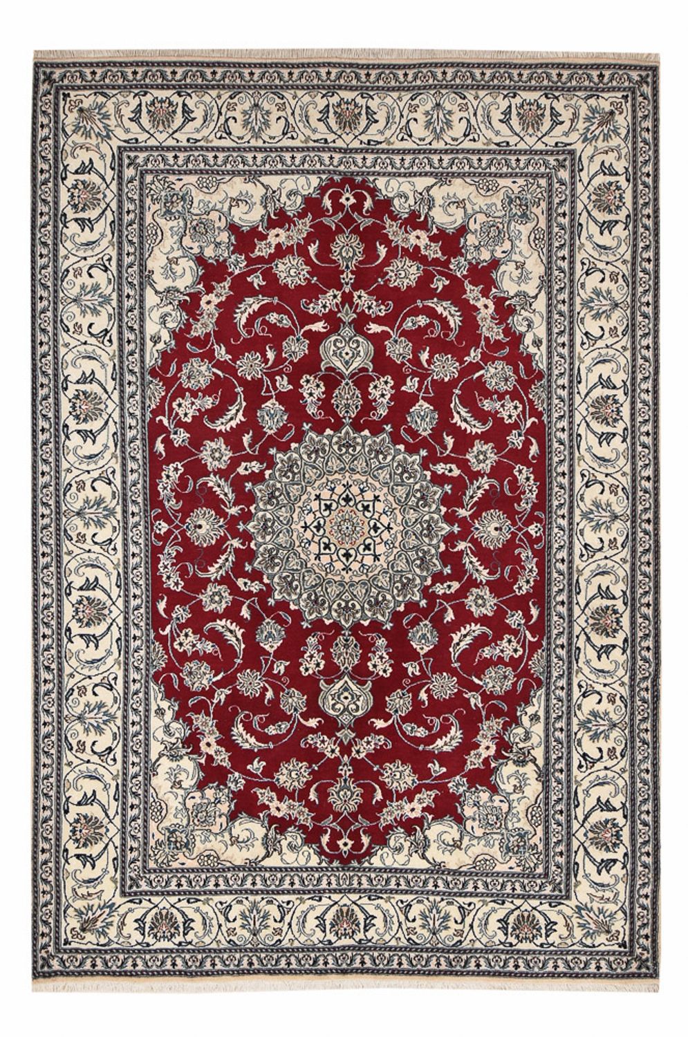 Alfombra persa - Nain - 297 x 203 cm - rojo