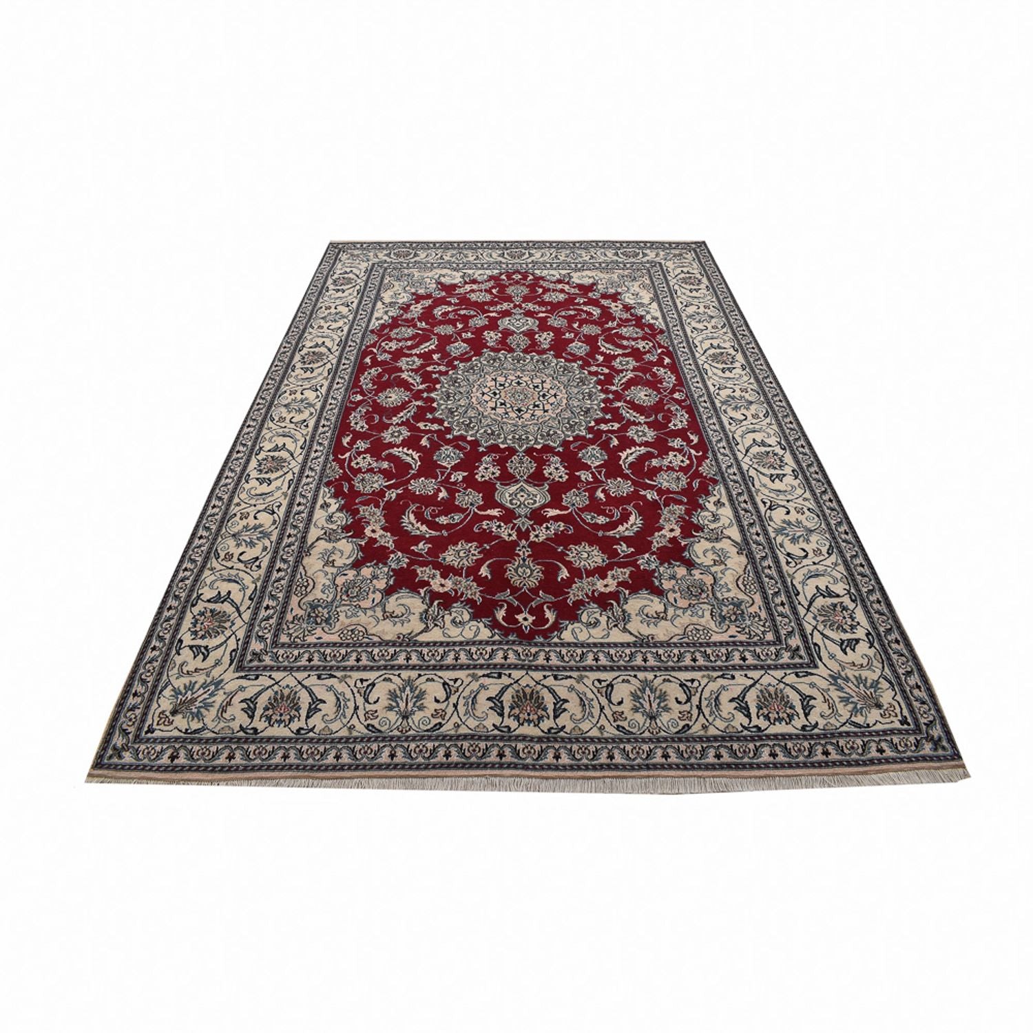 Alfombra persa - Nain - 297 x 203 cm - rojo