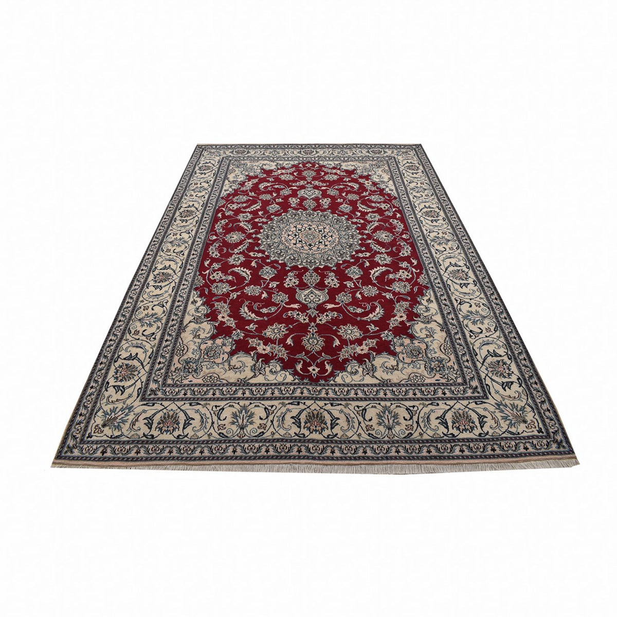 Alfombra persa - Nain - 297 x 203 cm - rojo