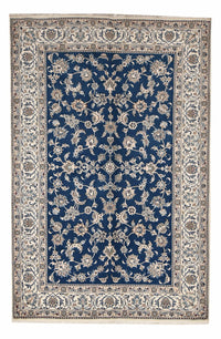 Alfombra persa - Nain - 300 x 196 cm - azul petróleo