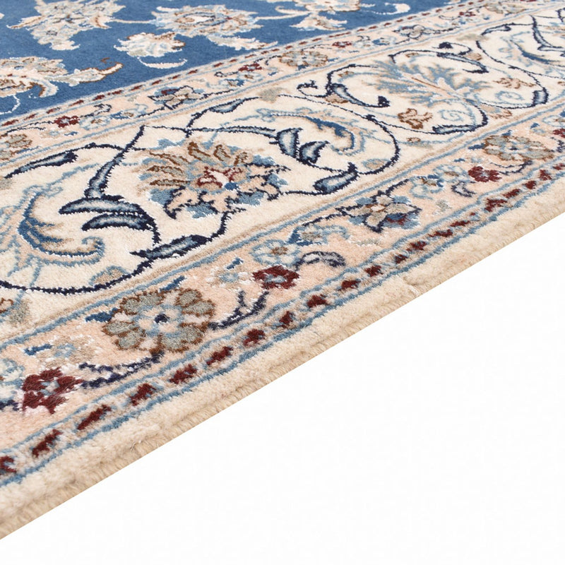 Alfombra persa - Nain - 300 x 196 cm - azul petróleo