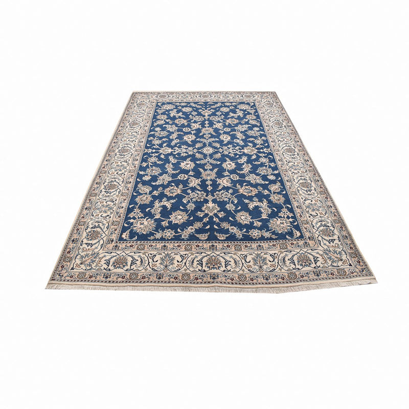 Alfombra persa - Nain - 300 x 196 cm - azul petróleo